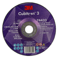 3M™ Cubitron™ 3 Afbraamschijf met verlaagd asgat, 36+, T27, 150 mm x 7 mm x 22,23 mm