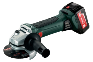 Metabo W 18 LTX 125 haakse slijper  accu 18Volt Compleet geleverd met:   2 accu-packs 5.2 Ampere 1 acculader  1 koffer