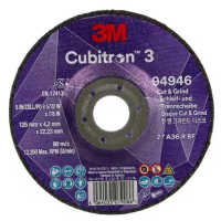 3M™ Cubitron™ III Cut & Grind-schijf, 36+, T27, 115 mm x 3,2 mm x 22,23 mm