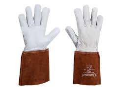 TIG lashandschoen Classic 10 * Kwalitatief hoogwaardige TIG-handschoen met bruine manchet van 15cm (per 12 verpakt)