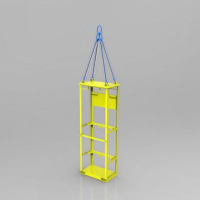 Hijsframe voor gasflesopslag 2x50 liter