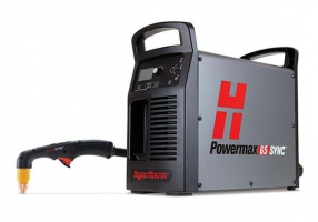Hypertherm Powermax65 SYNC system, 380-400V 3-PH, CE/CCC, 75 degree handheld torch, 7.6m (25') lead