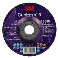 3M™ Cubitron™ 3 Afbraamschijf speciale voor maken van groeven 125 mm x 7 mm x 22,23 mm