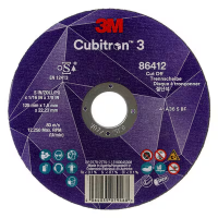3M™ Cubitron™ III doorslijpschijf, 80+, T41, 115 mm x 0,8 mm x 22,23 mm, EN