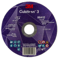 3M™ Cubitron™ III doorslijpschijf, 36+, T42, 125 mm x 2,5 mm x 22,23