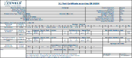 materiaalcertificaat